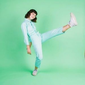 Big Bud Press mint green everyday jumpsuit, small